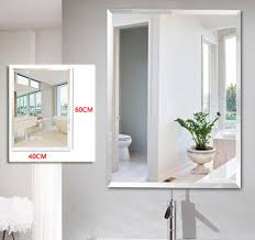 Frameless Wall Mount Mirror Rectangle