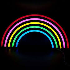 Led Rainbow Neon Sign Acrylic Panel