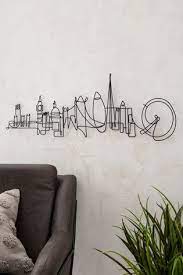 London City Skyline Wire Wall Art
