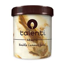 vanilla caramel swirl gelato talenti
