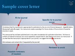 Writing A Cover Letter For Your Scientific Manuscript