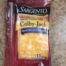 sliced colby jack cheese
