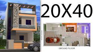 800sqft house design 20x40 house plan