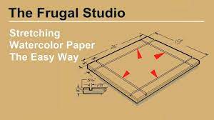 If it holds its position. How To Stretch Watercolor Paper The Easy Way Youtube