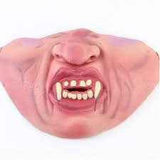 red lip mask halloween mask latex