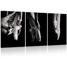 White Wall Art Elegant Ballet Shoes