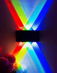 Multi Colour 6 W Rgb Led Wall Light