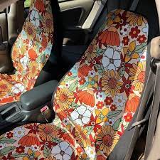Flower Power Car Seat Covers Retro Car
