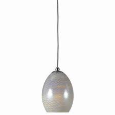 Shop Iridescent Glass Shade Pendant Lighting Set Of 4 White And Silver Overstock 31523883