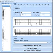 Guitar Chord Chart Software Informer Database Of All