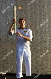 Tyler Rix Arrives Olympic Torch Editorial Stock Photo