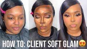 soft glam tutorial for black women