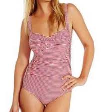 Nip Tuck Candy Stripe Bathing Suit 1 Piece Nwt