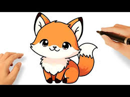 how to draw a cute fox easy you