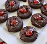 cherry double chocolate cookies