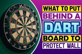 put behind a dartboard to protect wall