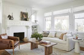 Brown And White Neutral Living Room