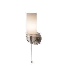 Contemporary Single Light Sconce With Pull Chain Switch 203 09 Destination Lighting