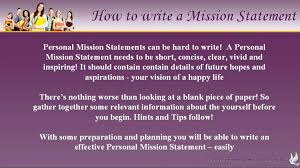 Sample resume mission statements