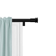 zenna home 48 in single curtain rod in