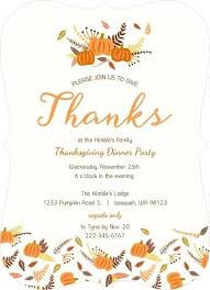Cool Invitation Templates For Thanksgiving Gallery Mericahotel