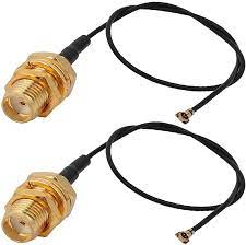 New Lon0167 2Pcs Pigtail Featured Cable SMA Female reliable efficacy  Bulkhead to IPX 4.0 Connector Extension Cable 15cm Long(id:0c2 cf 47 697) :  Amazon.com.au: Electronics