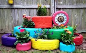 Make Gardening Ideas With Old Car Tire