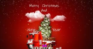 merry christmas and happy new year card