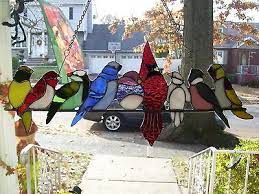 35 Stained Glass Birds On A Wire Ideas