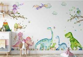 Watercolour Dino Wall Stickers