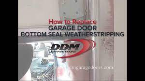 how to replace garage door bottom seal
