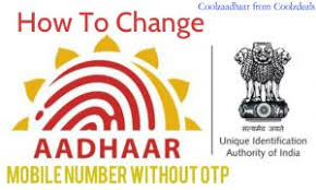 change aadhaar card mobile number
