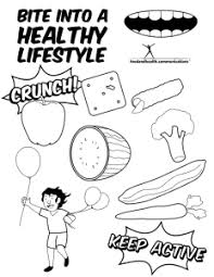 nutrition month coloring pages