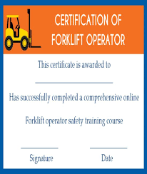 Our forklift certification training has been carefully designed to meet and even exceed the training requirements that have been outlined in each of these standards. 15 Forklift Certification Card Template For Training Providers Template Sumo