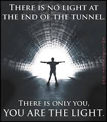 Image result for tunnel with light at the end