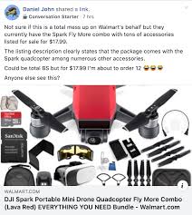 Walmart Mistakenly Prices Dji Inspire 2 And Spark Drones
