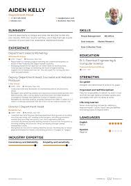 5 department head resume exles