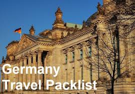 Germany Travel Packing List Travel Packing List For