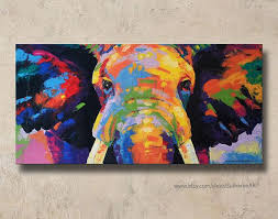 Choose from thousands of great wrapped canvas to beautify your home or office. Colorida Decoracion De La Pared De La Pintura Del Elefante Elephant Painting Elephant Art Art