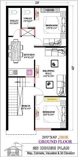 20 By 40 House Plan With Car Parking