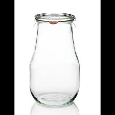 4 Glass Jars Weck Corolle 2700 Ml With