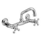Wall mount utility sink faucet