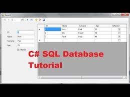 c sql database tutorial 1 how to
