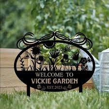Personalized Welcome To Garden Flower