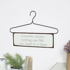 hanger wall plaque laundry room