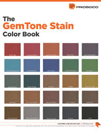 Fillable Online Consolideck Gemtone Stain Color Chart