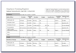 Employee training plan and record access database templates is a microsoft access template that provides you with a quick and easy way to store training records and generate comprehensive reports. Employee Training Plan Template Excel Download Vincegray2014