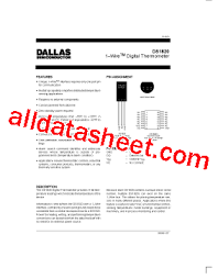 Maybe you would like to learn more about one of these? Ds1820 Fiches Technique Pdf Dallas Semiconductor