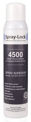 rubber flooring adhesive spray lock