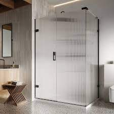Lh Fluted Glass Hinged Door